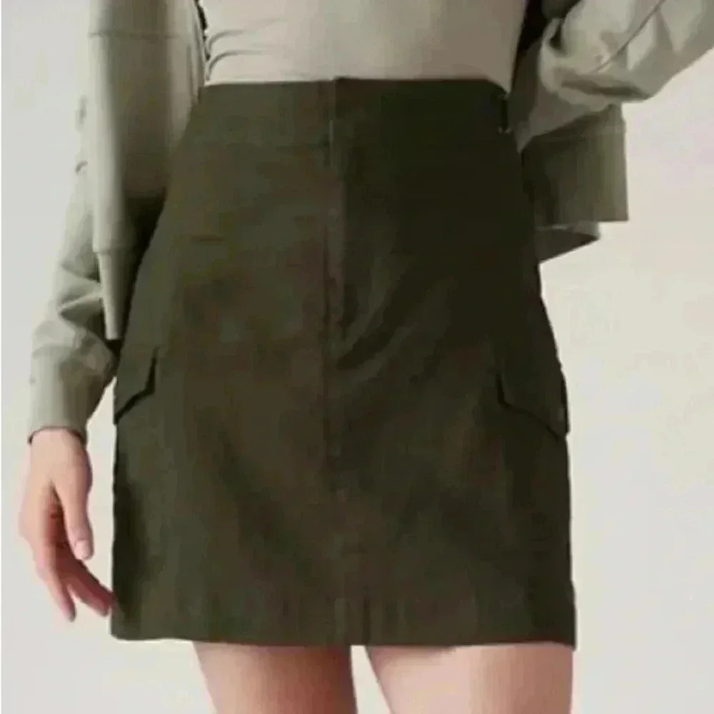 Athleta Voyager Linen Skirt NWT